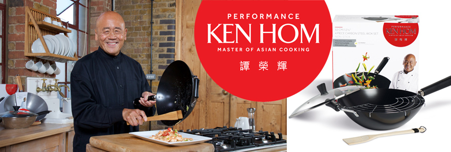 Ken Hom wok pánve z uhlíkové oceli řady Peformance