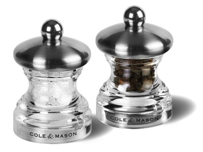 Cole & Mason BUTTON dárková sada, mlýnek na pepř a sůl, 65mm