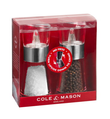 Cole & Mason FLIP 180 dárková sada, mlýnek na pepř a sůl 154mm