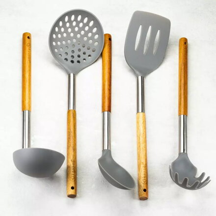 5dílná sada kuchyňského náčiní z akácie Kassel