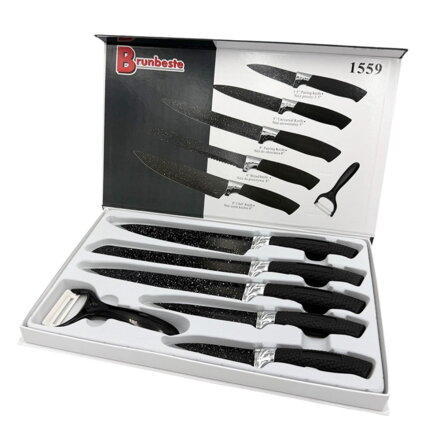 6dílná sada žulových nožů