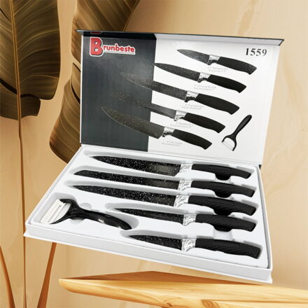 6dílná sada žulových nožů