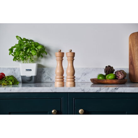 Cole & Mason sada mlýnků na sůl a pepř London přírodní buk 22 cm