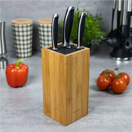 Stojan na kuchyňské nože z bambusových bloků