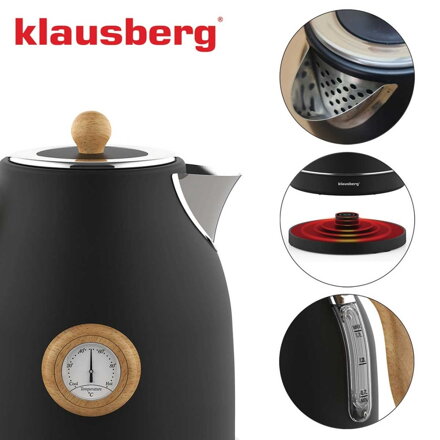 Rychlovarná konvice 1,7L s teploměrem