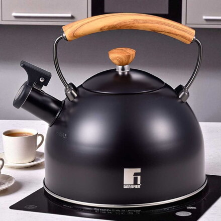 OCELOVÁ KONVICE S PÍŠKÁLKOU 2,3 L BERGNER