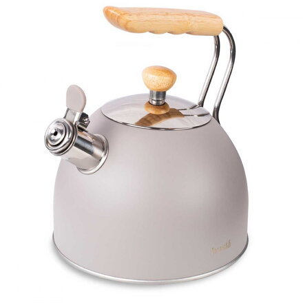 Pískající konvice 2,5 l HUSLA šedá