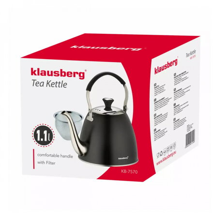 Konvice s filtrem 1,1L černá