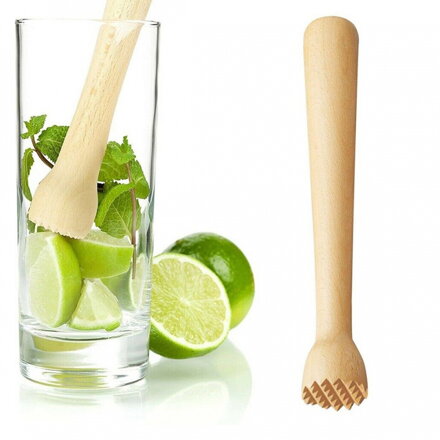 Dřevěný barmanský tlouček na mojito, banket a nápoje