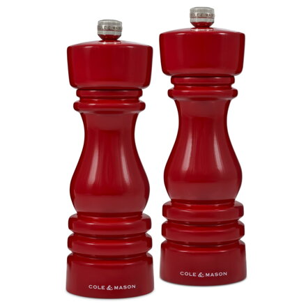 Sada mlýnků na sůl a pepř London Red Gloss 18 cm