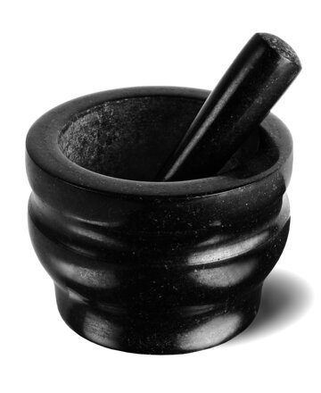 Cole & Mason GRANITE hmoždíř s tloučkem z černé žuly, 18 cm