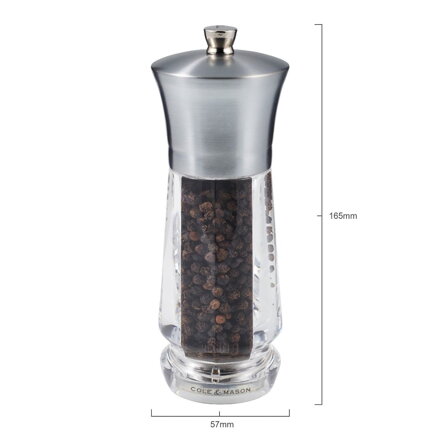 Cole & Mason EXFORD NICKLE sada mlýnků na sůl a pepř, 160mm