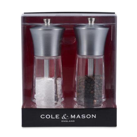 Cole & Mason EXFORD NICKLE sada mlýnků na sůl a pepř, 160mm