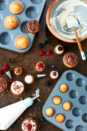 Jamie Oliver forma na muffiny, 24 ks šedá