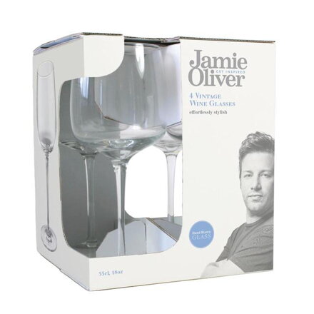 Jamie Oliver set skleniček na víno, 4x35cl