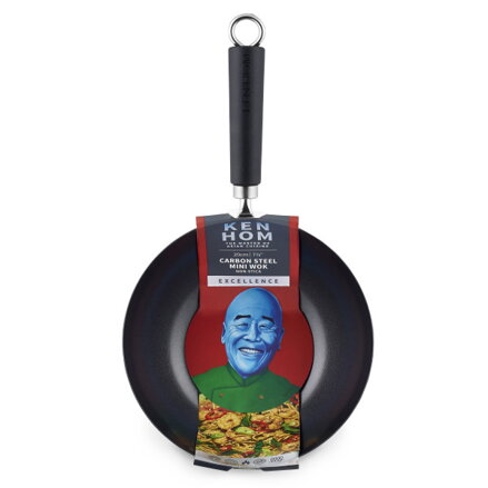 Ken Hom mini wok pánev z uhlíkové oceli 20cm, řada Excellence