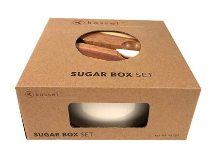 Porcelánová cukřenka s lžičkou KASSEL