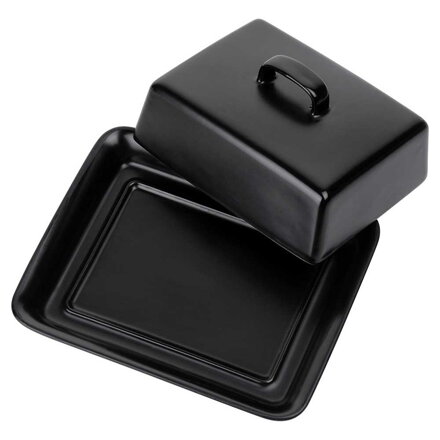 KERAMICKÁ MÁSLOVÁ MISKA ČERNÁ