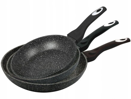 Sada žulových pánví 20/24/28 cm