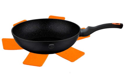 Wok Ø28cm pokrytý žulovým povlakem z kolekce Granit Diamond Line