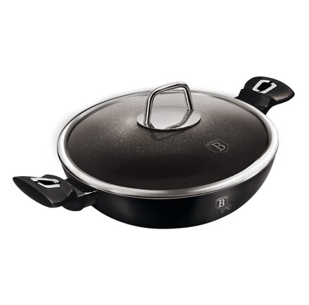 ŽULA WOK 30cm BERLINGER HAUS ČERNÁ STŘÍBR.