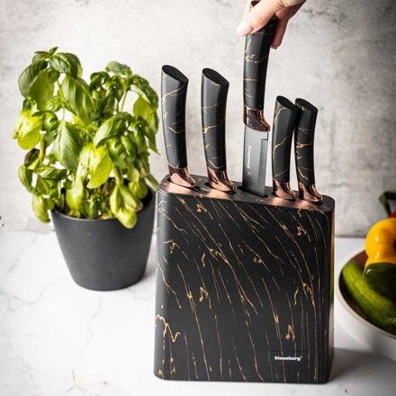 SADA 5 KUCHYŇSKÝCH NOŽŮ V BLOKU