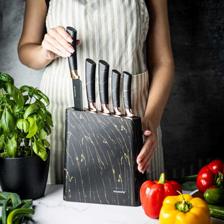 SADA 5 KUCHYŇSKÝCH NOŽŮ V BLOKU