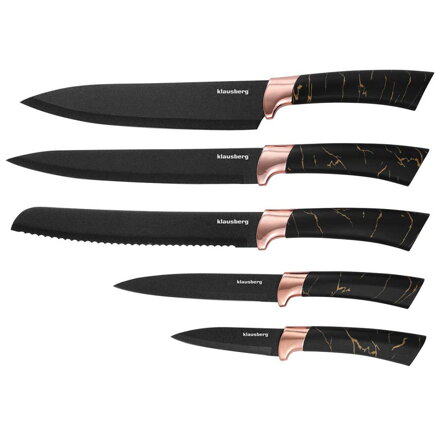 SADA 5 KUCHYŇSKÝCH NOŽŮ V BLOKU