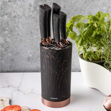 SADA 5 KUCHYŇSKÝCH NŮŽŮ VE STOJANKU