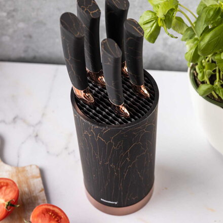 SADA 5 KUCHYŇSKÝCH NŮŽŮ VE STOJANKU