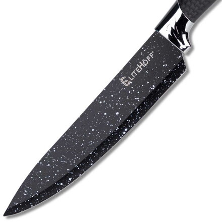 Sada 5 kuchyňských mramorových nožů se škrabkou