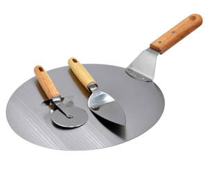 LOPATKA NA PIZZU 30 CM S PŘÍSLUŠENSTVÍM
