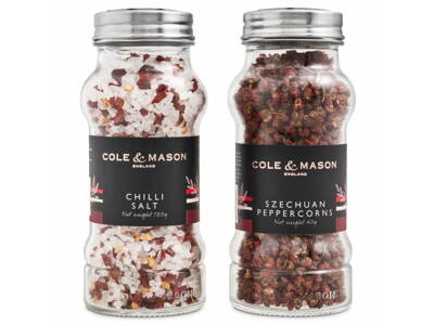 Cole & Mason Dárková sada Aromatic chilli soli a sečuánského pepře