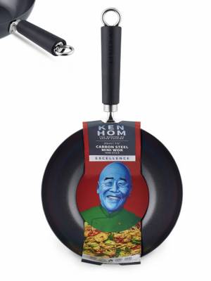 Ken Hom mini wok pánev z uhlíkové oceli 20cm, řada Excellence