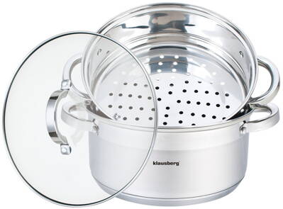 PARNÍ HRNEC 3 DÍLY 24 cm