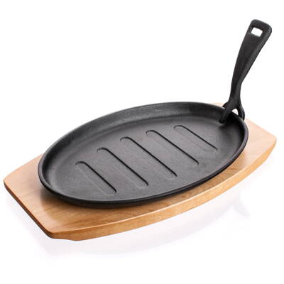 LITINOVÁ GRILOVACÍ PÁNEV S PRKNEM BANQUET GRADA