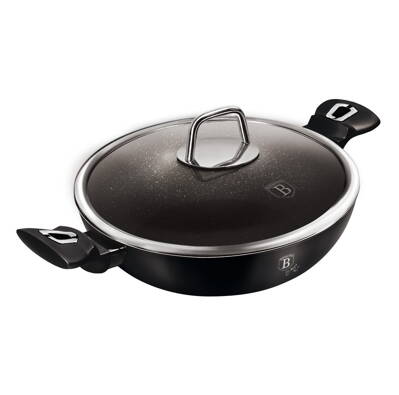 ŽULA WOK 30cm BERLINGER HAUS ČERNÁ STŘÍBR.