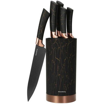 SADA 5 KUCHYŇSKÝCH NŮŽŮ VE STOJANKU