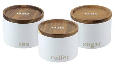 Sada kuchyňských nádob HUSLA bílá